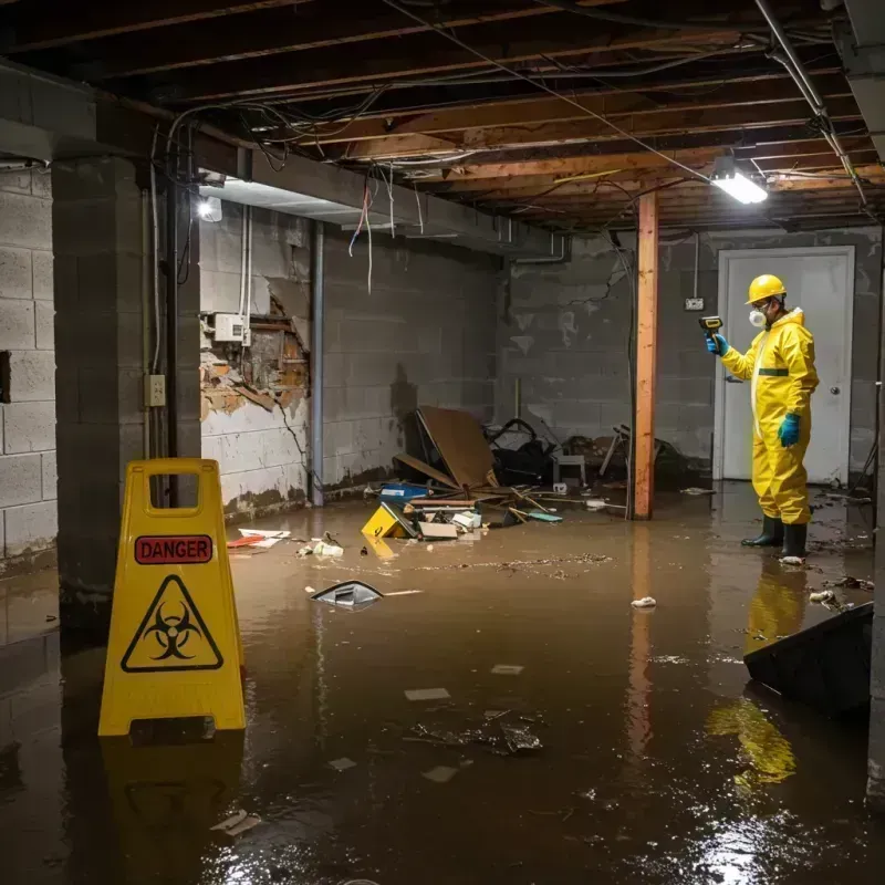 Flooded Basement Electrical Hazard in Pell City, AL Property